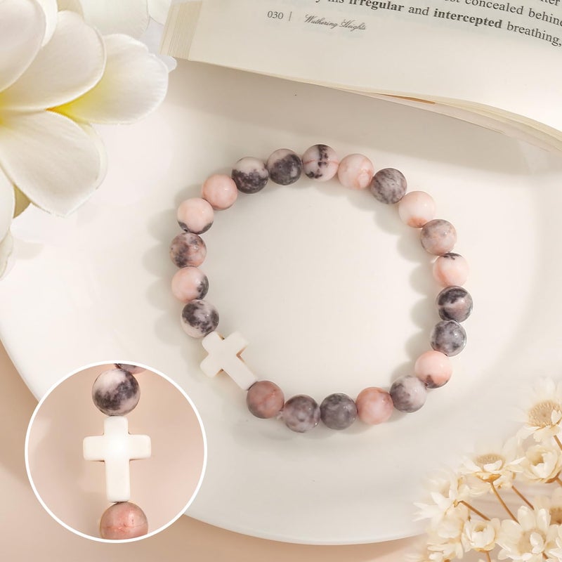Paderast Christian Christmas Gifts for Women, Religious Cross Bracelet Gifts for Women/Daughter/Friend/Sister/Grandma/Granddaughter/Godmother/Her, Inspirational Birthday Faith Based Jewelry Stocking Stuffers Gifts - Image 5